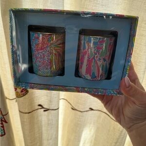 Lilly Pulitzer votive candles